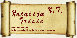 Natalija Trišić vizit kartica